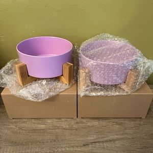 Set of Two Pet Bowls